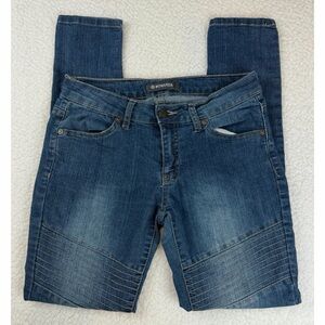 MONARDA • Casual Blue Moto Skinny Jeans